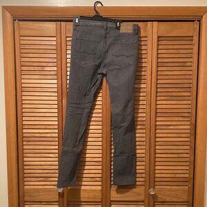 MENS AMERICAN EAGLE OUTFITTERS GRAY CORDUROY PANTS SLIM 32X34
